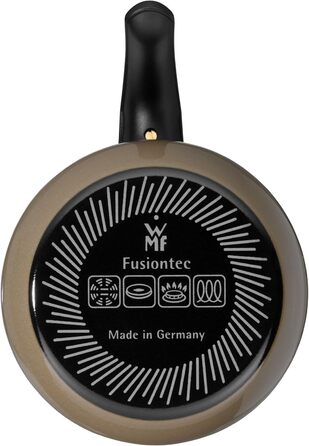 Каструля WMF Fusiontec Mineral Milchtopf з кришкою Gladeckel 12 см, для приготування молока, індукційна, з високотехнологічної кераміки, жароміцна, стійка до подряпин, колір: коричневий