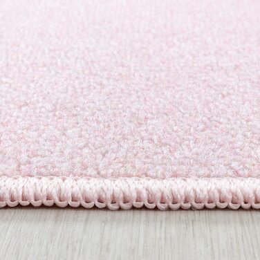 Дитячий килим Star Design - Килим з коротким ворсом Дитяча кімната для дівчаток і хлопчиків Нековзний м'який ворс - ігровий килимок, який можна прати Дитячий килимок Ігровий килимок Дитяча кімната (100 х 150 см, рожевий)