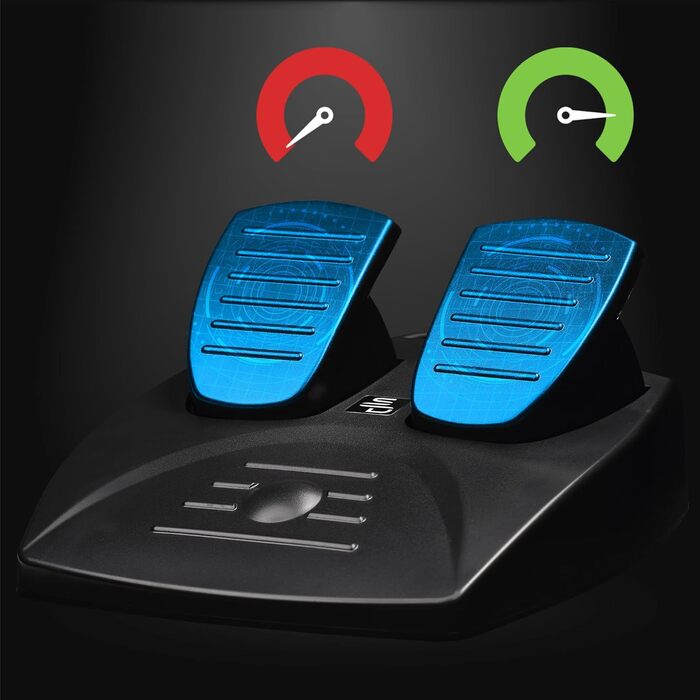 Руль гоночний Subsonic Superdrive SV250 з педалями та перемикачами для PS4, Xbox Series X/S, Xbox One, PC - діаметр 22 см, чорний