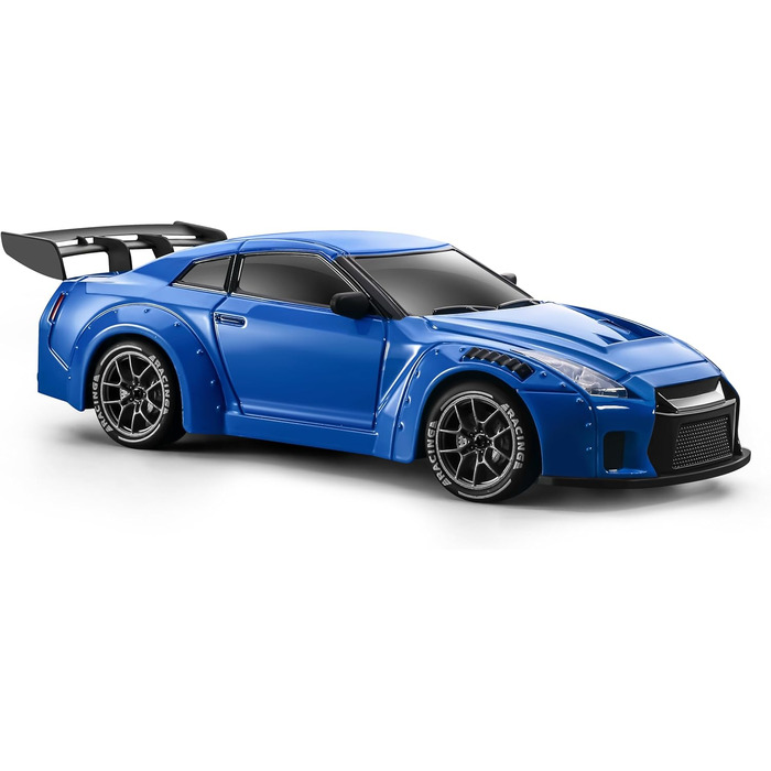 RC Drift Car ACAMMZAR 1:24, 4WD, 20 км/год, з LED підсвіткою, 2 акумулятори, для дітей від 4 років та дорослих - блакитний S815