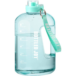 Пляшка для води GHONLZIN, спортивна пляшка об'ємом 2,5 л з індикатором часу, пляшка для пиття, пляшка для води з фруктовою вставкою для занять спортом
