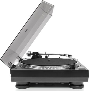 DJ-програвач Dual DTJ 301.1 USB, 33/45 об/хв, пітч-контроль, магнітна голівка, підсвітка голки, чорний