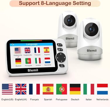 Відеоняня Blemil з камерою та аудіо, 5