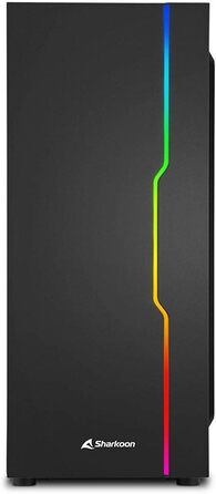 Корпус для ПК Sharkoon RGB Slider з підсвіткою, чорний