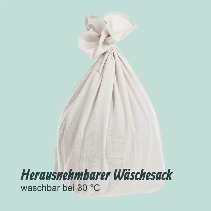 Кошик для білизни Relaxdays з бамбука з 3 відділеннями