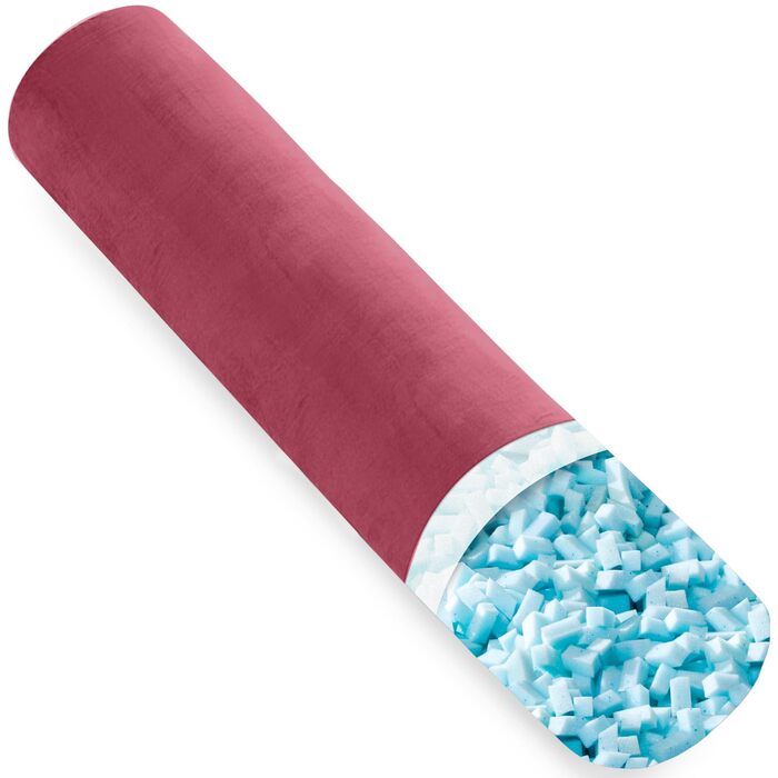 Подушка для сну на все тіло AS AWESLING з ефектом пам'яті (Memory Foam), 120 x 20 см, бордовий колір, з чохлом