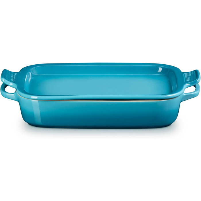 Форма для запікання Le Creuset прямокутна з кришкою-тарілкою, 3 л, вишнево-червоний (Caribbean)