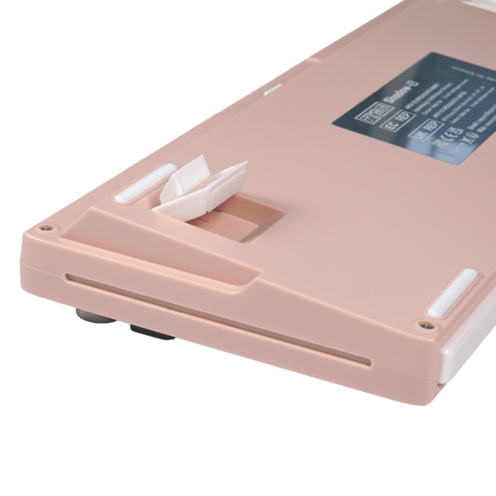 Клавіатура механічна бездротова EPOMAKER Shadow-S Wisteria Linear Pink (SHS-P-WL)