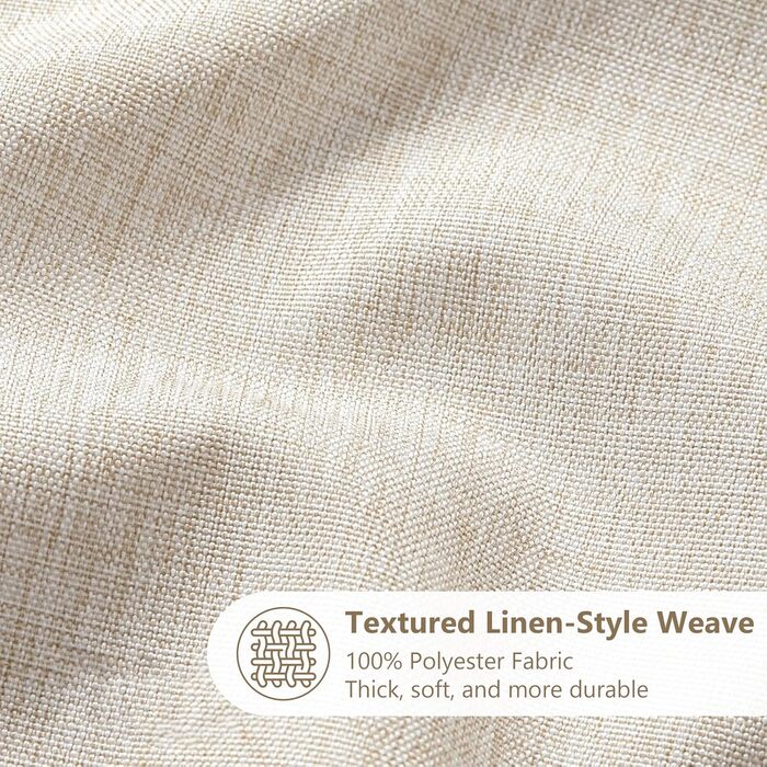 Штора для душу з льону з металевими кільцями, 182x182 см, темно-синій (Marineblau)