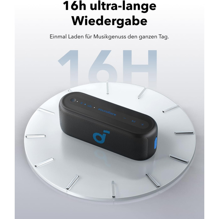 Soundcore Select 2S: Портативна Bluetooth колонка з 20W стерео, BassUp™ та IPX7 захистом (чорний)