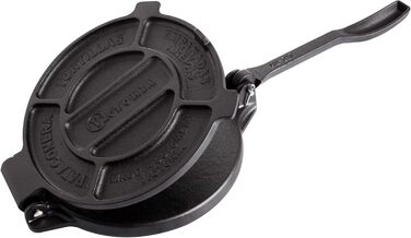 Прес для тортилій Victoria, чавун, 20 см: для тако, арепа, кесаділья, емпанада, патакон