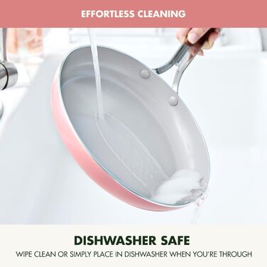 Набір кухонного посуду GreenPan Nova 10 предметів: каструлі, сковороди, кришки, аксесуари. Без PFAS, керамічне антипригарне покриття, колір Коралл