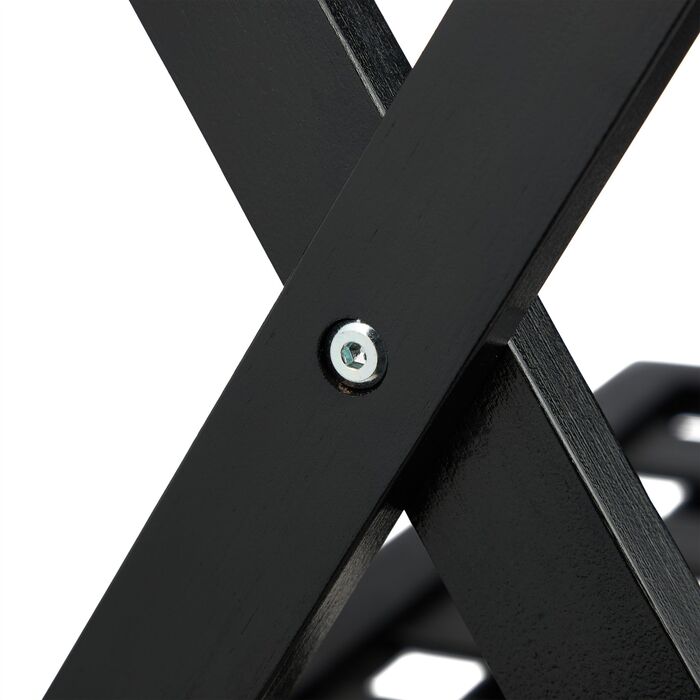 Підставка для валізи з бамбука Relaxdays чорного кольору