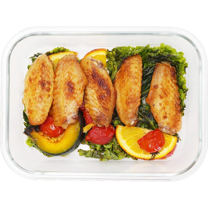 Набір контейнерів для зберігання продуктів Glas, 18 шт. (9 контейнерів, 9 кришок), безпечні для миття в посудомийній машині, мікрохвильовій печі та морозильній камері, з герметичним закриттям, без BPA, сірого кольору