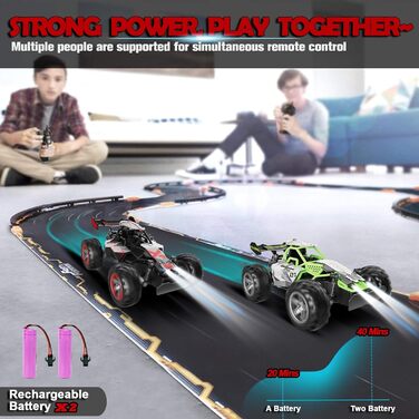 Радіокерований позашляховик 2.4GHz, LED підсвічування, швидкість 15+ км/год, іграшка для хлопчиків, чорно-червоний