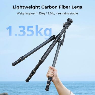 Відеоштатив-монопод SMALLRIG CT150 61,8” з панорамною/нахильною головкою, швидкознімною пластиною Arca, для відеокамери, 360° панорамування, 90°/-70° нахил, макс. навантаження 3 кг – 4937