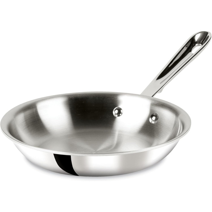 Набір сковорідок All-Clad D3, нержавіюча сталь, 25.4 см та 30.5 см, сріблястий (20.3 см)