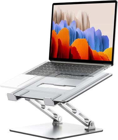 Підставка для ноутбука Babcom Lapdesk з регулюванням висоти та вентиляцією, ергономічна, складна, для MacBook Air/Pro (10-16 дюймів)