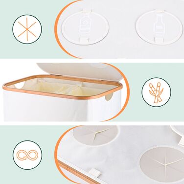 Контейнер для збору пляшок Relaxdays з двома відділеннями