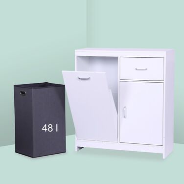 Шафа для білизни Relaxdays з містким мішком для білизни (48 л)