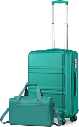 Набір валіз та дорожньої сумки KONO 55 см, кремово-білий (2 шт.)