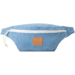 Поясна сумка для жінок і чоловіків - Toni - Сумка на стегнах для повсякденного життя, фестивалів і спорту - Стильна сумка через плече для подорожей - водовідштовхувальна джинсова тканина синього кольору