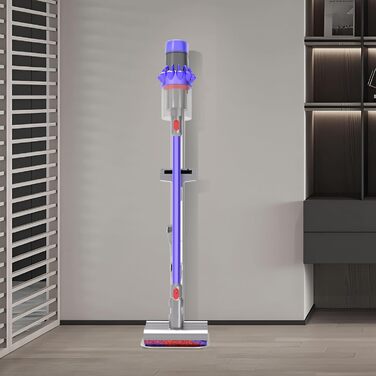 Підставка для пилососа OUTBROS для Dyson V6-V15, підлогова підставка та тримач для аксесуарів, сріблястий