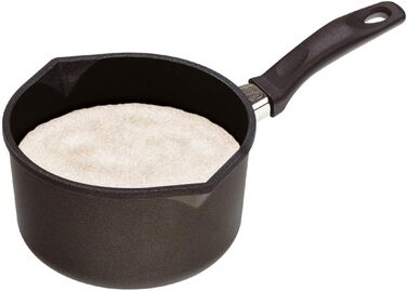 Каструля Gastroguss Milchtopf з нержавіючої сталі, Ø 18 см, 10 см висота, з міцною ручкою, Lotan® Antihaft, алюмінієвий лит, не для індукції, AMZN-918