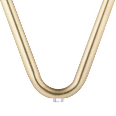 Relaxdays Бічний столик-табуретка Чорний/Золотий