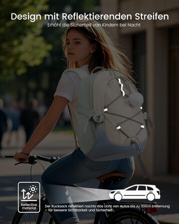 Шкільний рюкзак LOVEVOOK для підлітків, дівчаток, 5 клас, з нагрудною стрічкою, легкий, 15.6 дюймів (зелено-біло-блакитний)