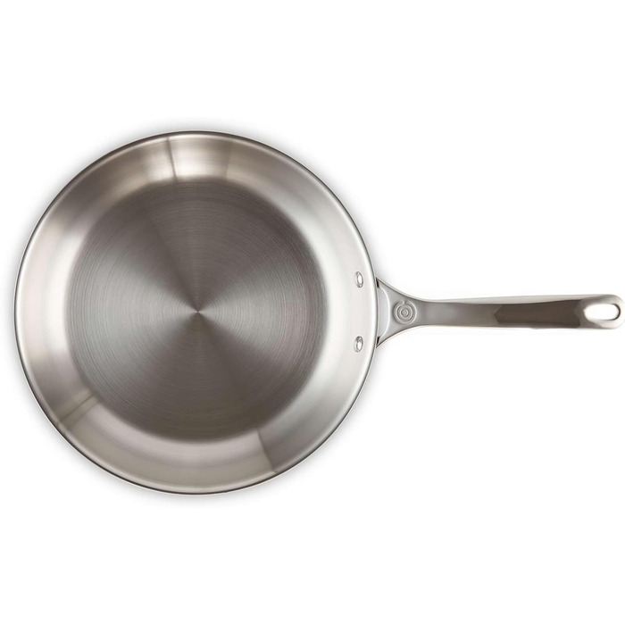 Сковорода LE CREUSET з нержавіючої сталі 3-шарова, 28 см, без антипригарного покриття