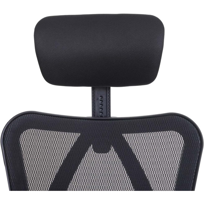 Офісне крісло Mendler HWC-J86, ергономічне, регульована поперекова підтримка, до 150 кг, чорний/оранжевий (без підніжки)