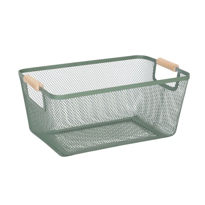 Кошик Relaxdays з дерев’яними ручками