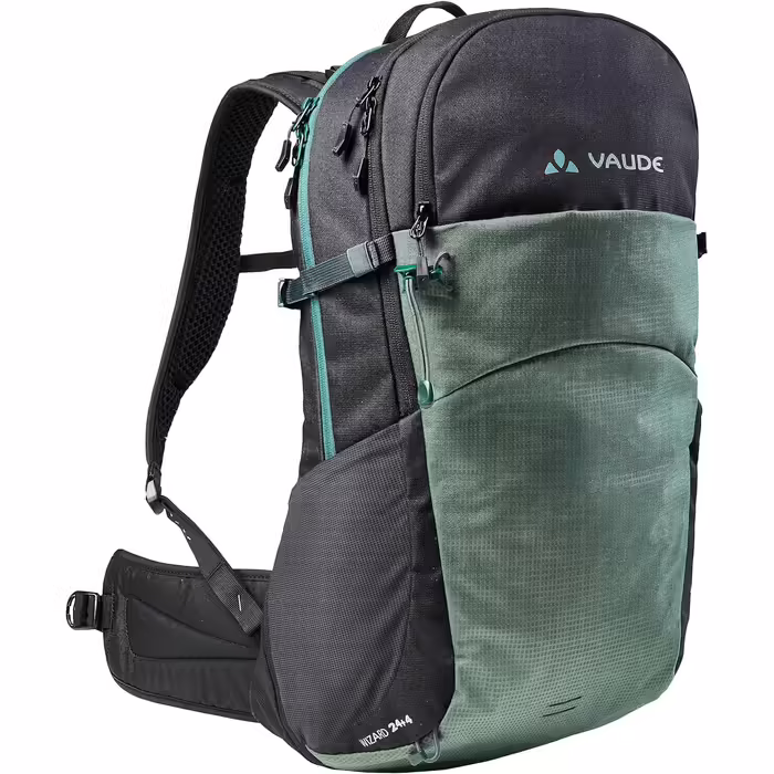 Рюкзак VAUDE Wizard 24+4 літри унісекс, чорний/зелений, для туризму та міста