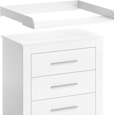 Комод-гойдалка Vicco Miro з приставкою-гойдалкою, білий, 86.6 x 86.5 см