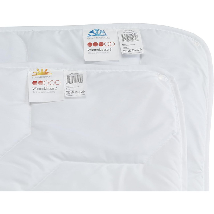 Ковдра DreamHome 135x200 см на 4 сезони - Оeko-Tex сертифікована, адаптована стегальна ковдра 135x200 см - літня та зимова ковдра - ковдра на всі сезони