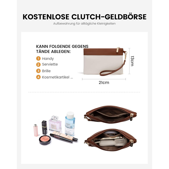 LOVEVOOK Сумка для ноутбука, жіноча велика водонепроникна сумка-шоппер, ділова сумка-акселуар, з PU шкіри, 15.6 дюймів (Коричневий+бежевий)