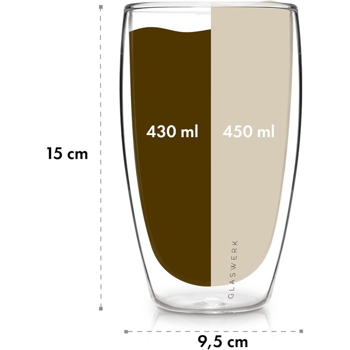 Набір чашок для еспресо зі скла (4 x 80 мл) - Келихи для еспресо з подвійними стінками 80 мл-келихи з подвійними стінками з боросилікатного скла-Набір склянок для еспресо, які можна мити в посудомийній машині-склянки для еспресо скляна чашка (набір з 2, 4