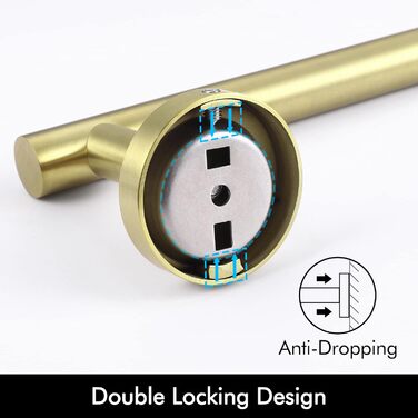 Тримач для рушників KES, стійка для рушників, нержавіюча сталь SUS304, настінний, 70 см, щіткова обробка, A2000S70B-2