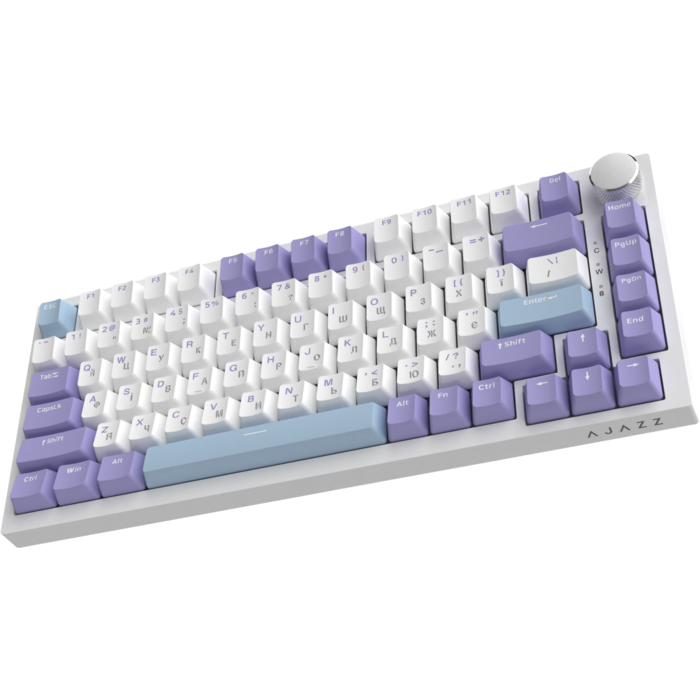 Дротова механічна клавіатура Ajazz AK820 Sea Salt Switch White (AK820-SS-PWB)