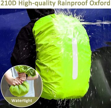Рюкзак YONO Rain Cover Водонепроникний - Світловідбиваючий чохол для рюкзака Літак - Польотна сумка - від 71 до 80 літрів - XXL Фторування