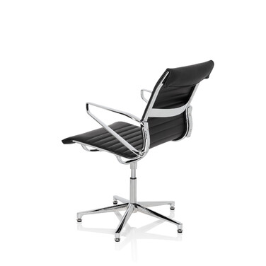 Крісло для конференцій / Крісло для відвідувачів PARIBA V IV Leather Black HJH OFFICE