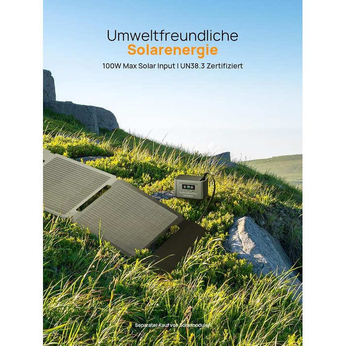 Портативна електростанція AFERIY 145W, 99,2Wh/31000mAh LiFePO4, 3 порти, захист 6-в-1, 100W сонячний генератор для кемпінгу, подорожей та надзвичайних ситуацій AF-PB010