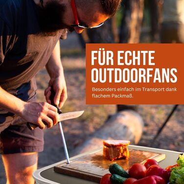 Складний шафа для кемпінгу з робочою поверхнею та полицями для кухні, похідний стіл для кемпінгу, причіп, 175x104x52 см