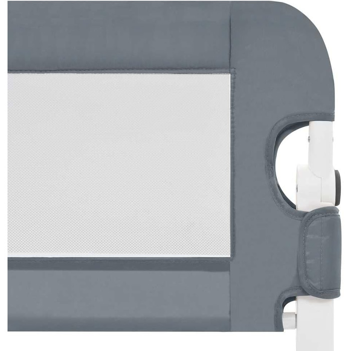 Бортик для ліжка дитячого vidaXL 150x42 см сірий, захист від випадання для малюків та дітей