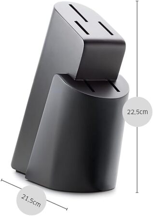 Набір ножів Paul Wirths Eclipse, 5 предметів: ніж для хліба, ніж кухарський, ніж для шинки, ніж універсальний, ніж для очищення | Чорний | Надзвичайно гостре лезо | 37 x 23,5 x 9,5 см