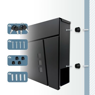 Скріпка Relaxdays з відсіком для газет