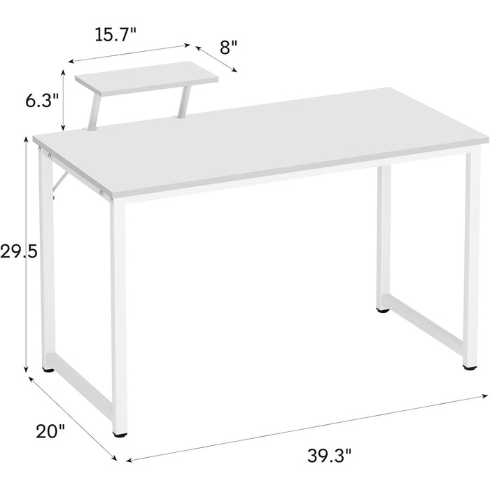 Комп'ютерний стіл SDHYL 100 см: сучасний, з полицями, для дому та офісу