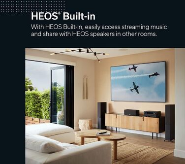 Ресивер, Dolby Atmos, DTSX, 8K HDMI, Bluetooth, DAB, WLAN, Alexa, чорний, 2800HDAB 7.2 AV