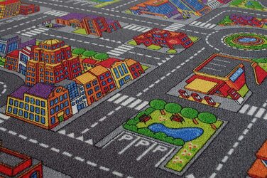 Вуличний килим ігровий килим Citylight Big City City Дитячий килим різних розмірів (400 х 400 см)